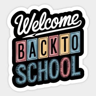 Welcome Back To School First Day of School Sticker
